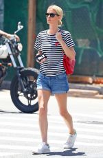 NICKY HILTON in Denim Shorts Out in New York 06/27/2017
