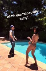 NICOLE SCHERZINGER in Bikini at a Pool, 06/20/2017 Instagram Pictures