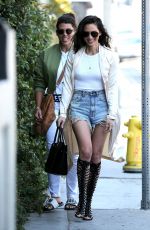 OLIVIA MUNN in Denim Shorts Out in Los Angeles 06/02/2017