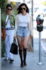 OLIVIA MUNN in Denim Shorts Out in Los Angeles 06/02/2017