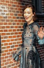 OLIVIA WILDE Arrives at Late Show with Stephen Colbert in New York 06/13/2017
