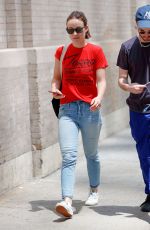 OLIVIA WILDE Out and About in New York 06/25/2017