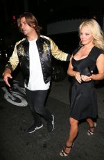 PAMELA ANDERSON Leaves Avenue Nightclub in Los Angeles 06/09/2017