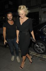 PAMELA ANDERSON Leaves Ivy Restaurant in London 06/16/2017