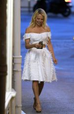 PAMELA ANDERSON Out and About in Saint Tropez 06/02/2017
