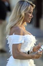 PAMELA ANDERSON Out and About in Saint Tropez 06/02/2017