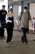PARIS HILTON and Chris Zylka at LAX Airport in Los Angeles 06/11/2017