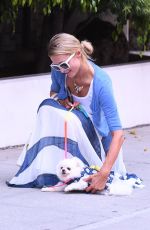 PARIS HILTON Out with Her Dog in Beverly Hills 06/26/2017