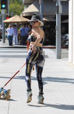 PHOEBE PRICE Out with Her Dog in Beverly Hills 06/02/2017