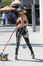 PHOEBE PRICE Out with Her Dog in Beverly Hills 06/02/2017