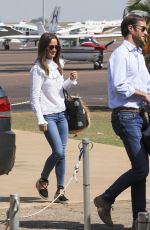 PIPPA MIDLETON and James Matthews Fly In and Out of Darwin in Australia 06/01/2017