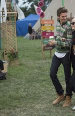 POPPY DELEVINGNE and James Cook at Glastonbury Festival 06/23/2017