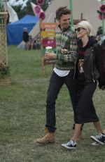 POPPY DELEVINGNE and James Cook at Glastonbury Festival 06/23/2017