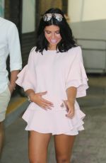 Pregnant CARA DE LA HOYDE Leaves ITV Studios in London 06/20/2017