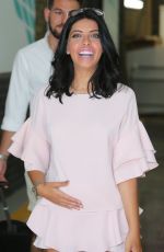 Pregnant CARA DE LA HOYDE Leaves ITV Studios in London 06/20/2017