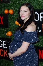 Pregnant LAURA PREPON at Orange in the New Black Season 5 Premiere Party in New York 06/09/2017