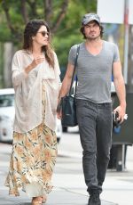 Pregnant NIKKI REED and Ian Somerhalder Out and About in Los Angeles 06/10/2017