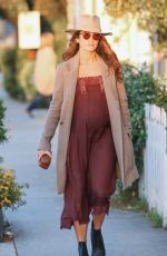 Pregnant NIKKI REED Out and About in Venice 06/08/2017