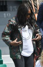 Pregnant SERENA WILLIAMS at 2017 French Open at Roland Garros in Paris 05/31/2017