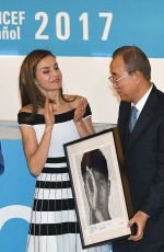 QUEEN LETIZIA OF SPAIN at Unicef Spanish Committee 2017 Awards in Madrid 06/13/2017