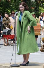 RACHEL BROSNAHAN on the Set of The Marvelous Mrs. Maisel in New York 06/12/2017