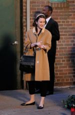 RACHEL BROSNAHAN Smoking a Cigarette Outside Village Vanguard in New York 06/03/2017
