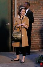 RACHEL BROSNAHAN Smoking a Cigarette Outside Village Vanguard in New York 06/03/2017