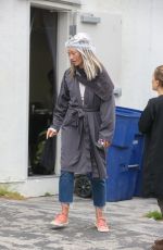 REBECCA GAYHEART Takes a Cigarette Break Outside a Hair Salon in West Hollywood 05/31/2017