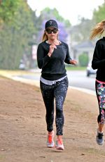 REESE WITHERSPOON Out Jogging in Brentwood 06/05/2017