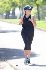 REESE WITHERSPOON Out Jogging in Los Angeles 06/15/2017