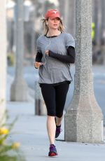 RENEE ZELLWEGER Out Jogging in Santa Monica 06/13/2017