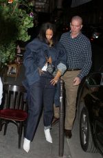 RIHANNA Out for Dinner at Ferdi in Paris 06/16/2017