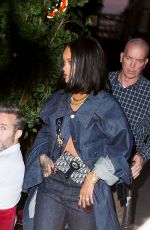 RIHANNA Out for Dinner at Ferdi in Paris 06/16/2017