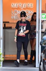 RITA ORA Arrives at a Helipad in London 06/25/2017