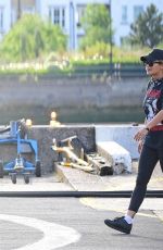 RITA ORA Arrives at a Helipad in London 06/25/2017