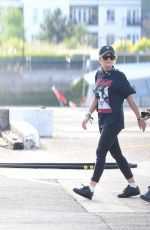 RITA ORA Arrives at a Helipad in London 06/25/2017