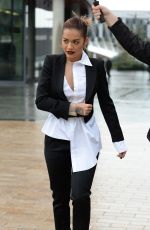 RITA ORA Arrives at BBC Breakfast Studio in Manchester 06/29/2017