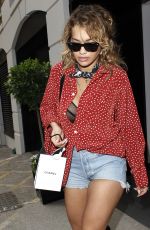 RITA ORA Leaves Chanel Store in London 06/27/2017