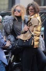 ROMEE STRIJD and TAYLOR HILL on the Set of a Photoshoot in New York 06/10/2017