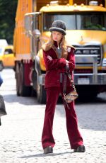 ROMEE STRIJD on the Set of a Photoshoot in New York 06/02/2017\