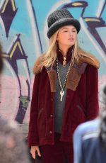 ROMEE STRIJD on the Set of a Photoshoot in New York 06/02/2017\