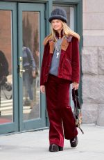 ROMEE STRIJD on the Set of a Photoshoot in New York 06/02/2017\