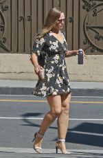 RONDA ROUSEY in Short Dress Out in Los Angeles 06/14/2017