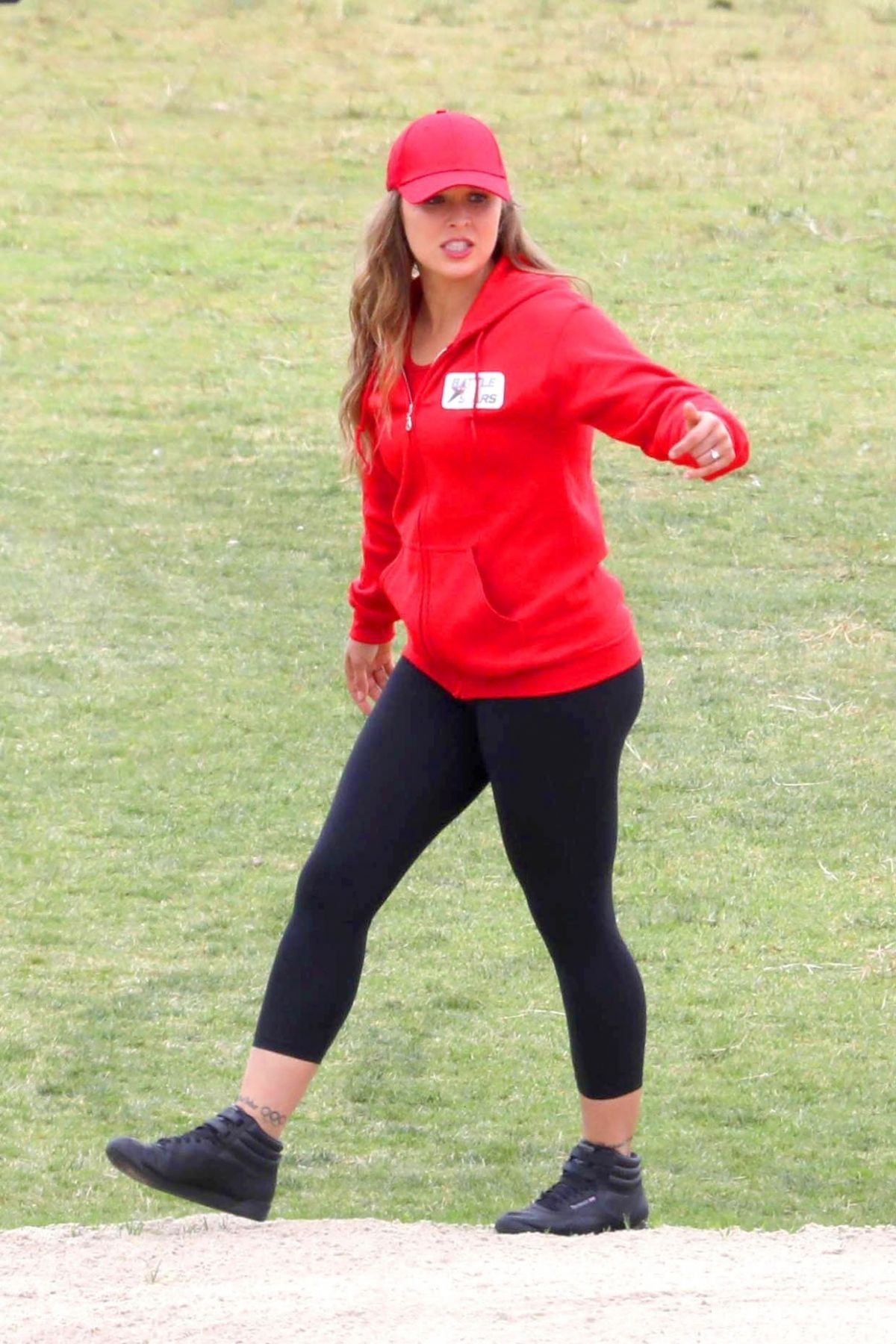 RONDA ROUSEY On The Set Of Battle Of The Network Stars Show In Malibu 