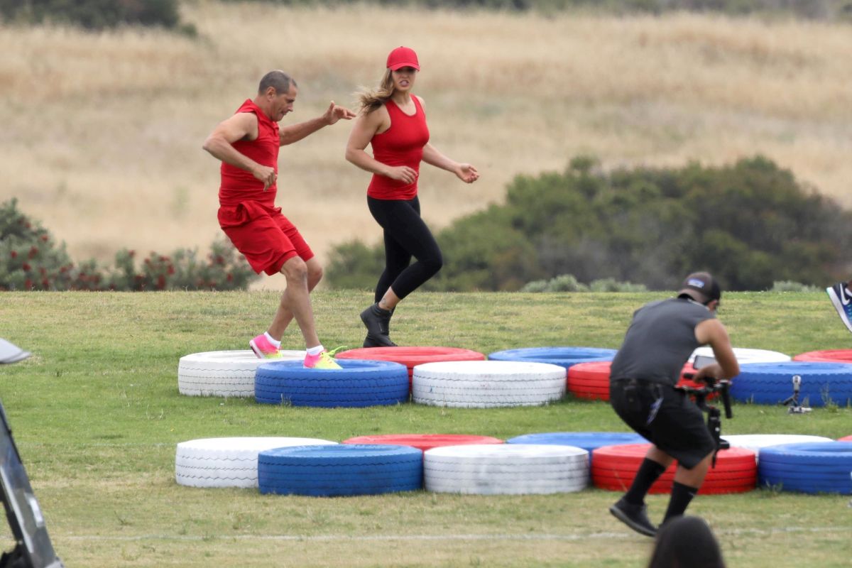 RONDA ROUSEY On The Set Of Battle Of The Network Stars Show In Malibu 
