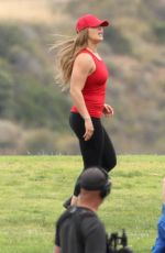 RONDA ROUSEY on the Set of Battle of the Network Stars, Show in Malibu 06/07/2017