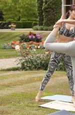 ROXY SHAHIDI and RHIAN SUDGEN at Yoga Session in Hertfordshire 06/24/2017