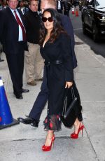 SALMA HAYEK Arrives at Late Show with Stephen Colbert 06/06/2017