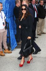 SALMA HAYEK Arrives at Late Show with Stephen Colbert 06/06/2017