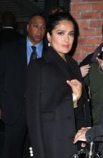 SALMA HAYEK Arrives at Late Show with Stephen Colbert 06/06/2017
